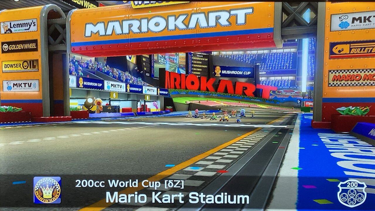 Comeback Win Blue Shell Dodge On Mario Kart Stadium Mario Kart 8 200cc World Cup 1236