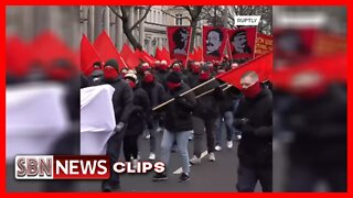ANTIFA & FAR-LEFT COMRADES HELD A MARCH HONORING COMMUNISM AND HISTORICAL COMMUNIST LEADERS - 5869