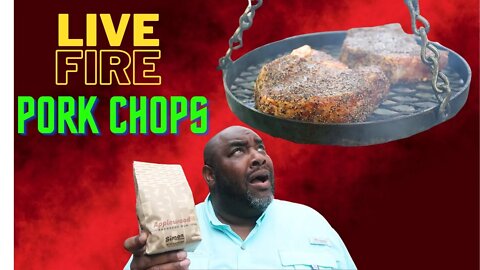 Live Fire Cooking Recipe | Pork Chops | The Dawgfatha's BBQ Backline Fabrications Multi Tool