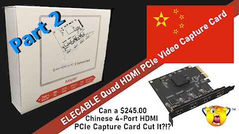 DrBill.TV Special - PART 2 - ELECABLE PCIe 4-Port HDMI Video Capture Card Install and Test!