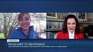 Gov. Whitmer talks about her plan with the current stay-at-home order