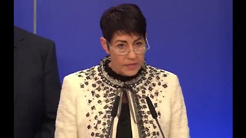 German MEP Christine Anderson in Brussels Opposing COVID-19 Vaccine Mandates
