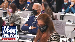 Biden appears to fall asleep during COP26 Climate Summit remarks
