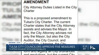 Five city charter changes on Aug. 25th ballot