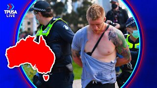 WATCH: Maskless Man Arrested By Aussie Cops