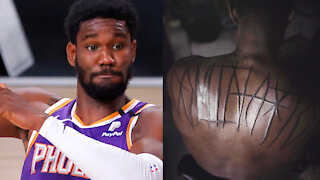 DeAndre Ayton Gets Trolled On Twitter For His ENORMOUS New "Zombie" Tattoo