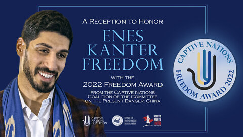 Enes Kanter Freedom receives CNC FREEDOM AWARD in Washington, DC