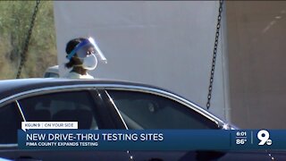 New drive-thru testing sites
