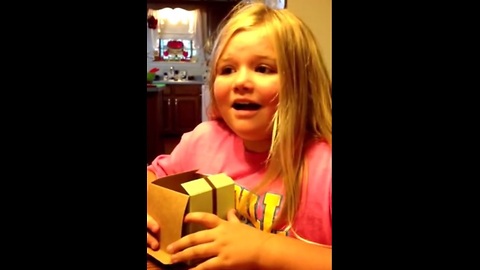 Girl's Priceless Reaction To Baby Sister News