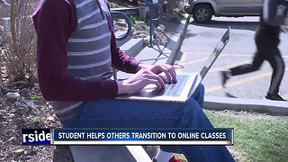 Student helps others transition to online classes