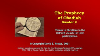 Video Bible Study: Book of Obadiah - 2