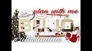 PLAN WITH ME | HOLIDAY-THEMED CHRISTMASTIME BUJO CALENDAR SETUP