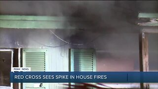 Red Cross sees spike in house fires