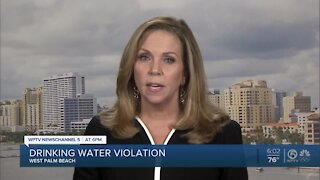 West Palm Beach reports drinking water violation