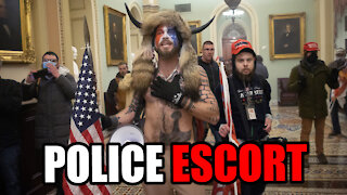 Police Escort INCERECTIONISTS to Senate Floor