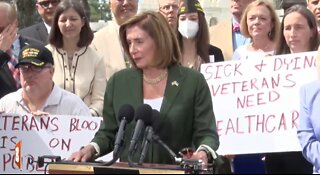 LIVE: Speaker Pelosi, Jon Stewart Holding News Conference on PACT Act...