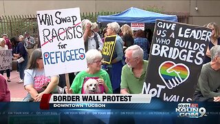 Border wall protest erupts in downtown Tucson
