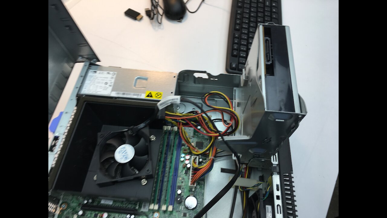 Lenovo Think Center M81 SFF Desktop Computer How to Open Up Case Take ...