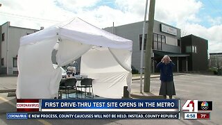 First drive-thru COVID-19 test site opens in KC area