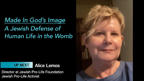 Alice Lemos Speaks in Made In God's Image - A Jewish Defense of Human Life in the Womb
