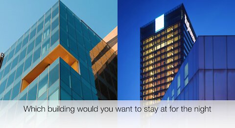 Which building would you want to stay at for the night