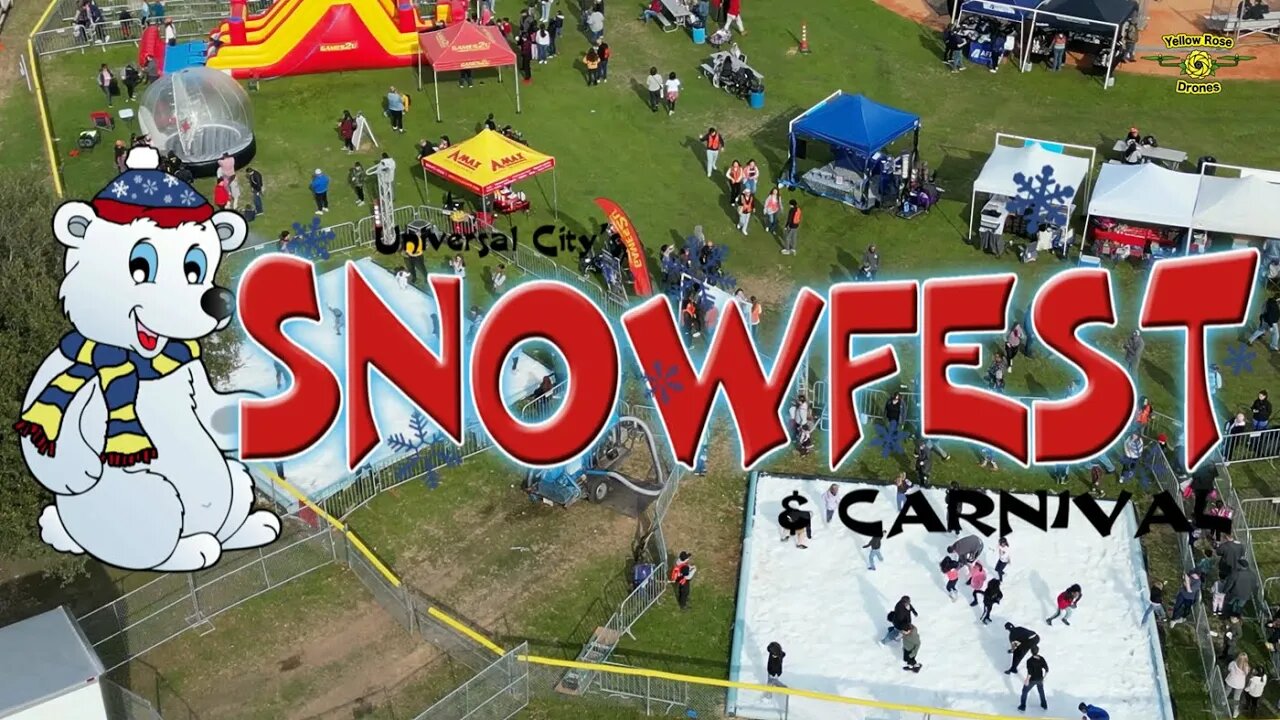 Universal City Snow Fest 2023 Promo Video by Yellow Rose Drones