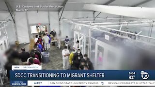 Convention center transitioning to migrant shelter