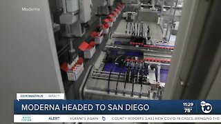 Moderna vaccine arrives in San Diego County