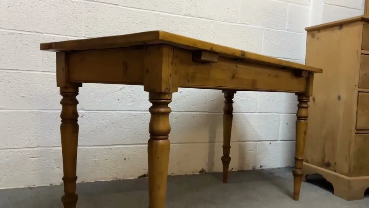 small reclaimed pine kitchen table