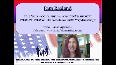 OC CA STILL has a vaccine passport - the truth is more than disturbing!!