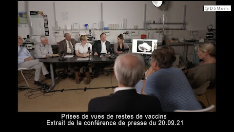 Prises de vues de restes de vaccins: Dr. Uta Langer, Bärbel Ghitalla et Helena Krenn - Extrait de la conférence de presse du 20.09.21. VostFR
