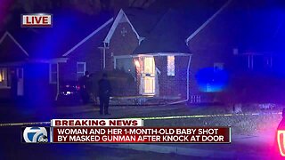 Young woman, one-month-old baby shot on Detroit's west side