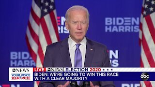 Biden projects confidence he'll win White House
