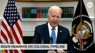 President Joe Biden delivers remarks on the colonial pipeline incident