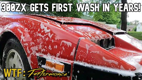 The Z31 300ZX gets its first wash in years. The engine bay was NASTY!