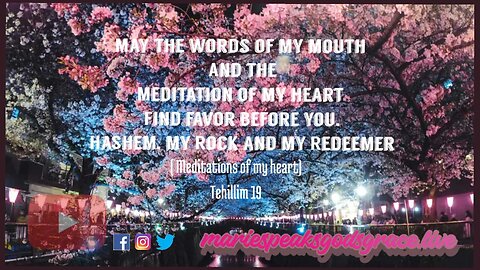 May the Meditations of my heart find favor with you..... #my #redeemer #meditations #mariespeaks