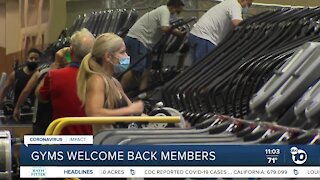 Gyms welcome back members
