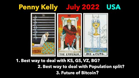 [01 JULY 2022] Tarot: 1.Best way to deal with...? 2. Population split? 3. Future of Bitcoin?