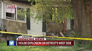 Explosion at home on Detroit's west side