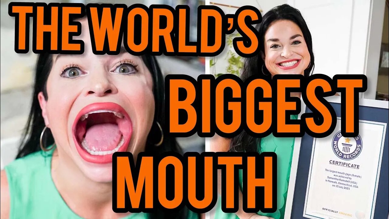 The World S Biggest Mouth Belongs To Samantha Ramsdell Viral Tiktok