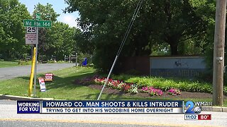 Homeowner shot and killed an intruder trying to enter his Howard County home