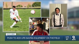 Northern Kentucky family pushes to add life-saving equipment after son collapsed on soccer field