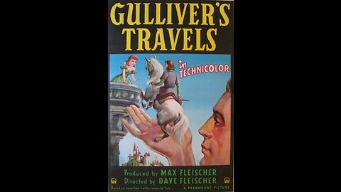 Gulliver's Travels 1939 Jonathan Swift Adventure, Comedy Animated Movie Cartoon