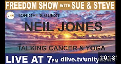 The Freedom Show with Sue & Steve 7pm Tonight - with guest Neil Jones