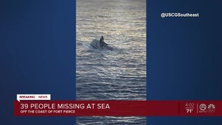 Coast Guard searching for 39 people after boat overturns near Fort Pierce