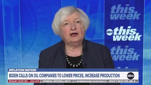 Treasury Secretary Janet Yellen says "I don't think [Biden] policies are responsible for"