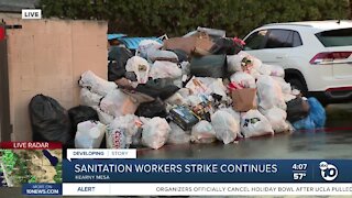Sanitation workers strike continues