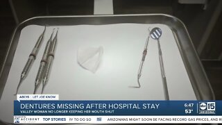 Dentures missing after hospital stay