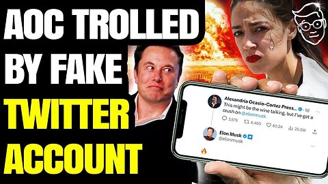 AOC Throws Hysterical Fit Over "AOC" Parody Account Flirting With Elon Musk 😂