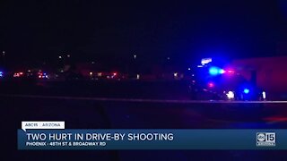 Two hurt in drive by shooting in Phoenix, police say
